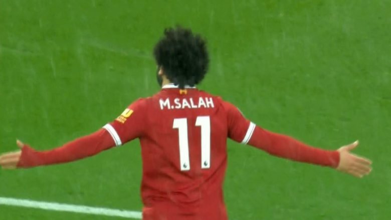 Salah kalon Liverpoolin në epërsi ndaj Evertonit me një supergol (Video)