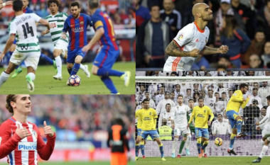 Dhjetë golat më të mirë në La Liga për vitin 2017 – Nga ‘bombat’ e Griezmannit e Asensios deri tek solo aksioni i Messit (Foto/Video)