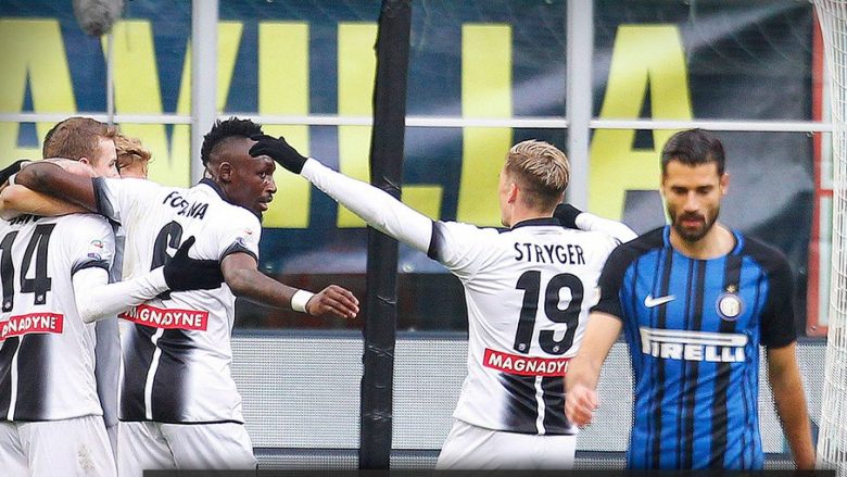 Interi shijon humbjen e parë në kampionat, turpërohet në Meazza nga Udinese (Video)