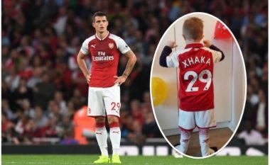 Granit Xhaka e bën të lumtur fansin e tij të vogël për ditëlindje (Foto)