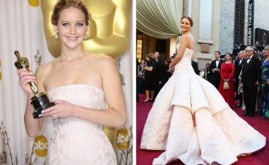 Pesëmbëdhjetë fustanet e yjeve në tapetin e kuq të “Oscar” që hynë në histori (Foto)