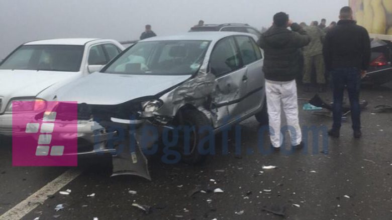 Policia tregon detajet e aksidentit zinxhiror në autostradën “Ibrahim Rugova”