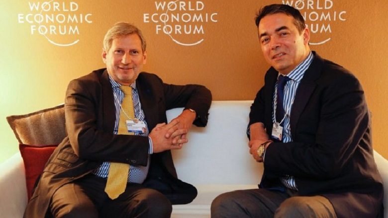 Dimitrov realizon takim me komisarin evropian Johannes Hahn në Davos