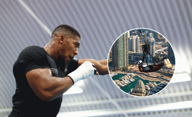 Anthony Joshua shijon adrenalinën e zbritjeve me litar nga kullat e larta të Dubait (Foto/Video)