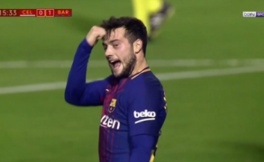 Talenti spanjoll nuk ka të ndalur, Arnaiz kalon Barçën në epërsi ndaj Celta Vigos (Video)