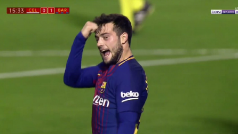 Talenti spanjoll nuk ka të ndalur, Arnaiz kalon Barçën në epërsi ndaj Celta Vigos (Video)