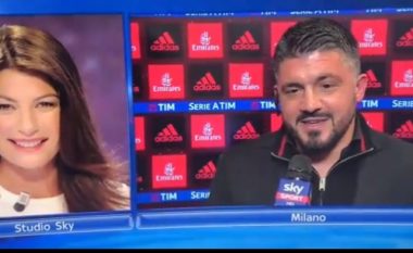 Gattuso në transmetim të drejtpërdrejtë gruas së Buffonit: Puthe me gjuhë nga ana ime (Video)