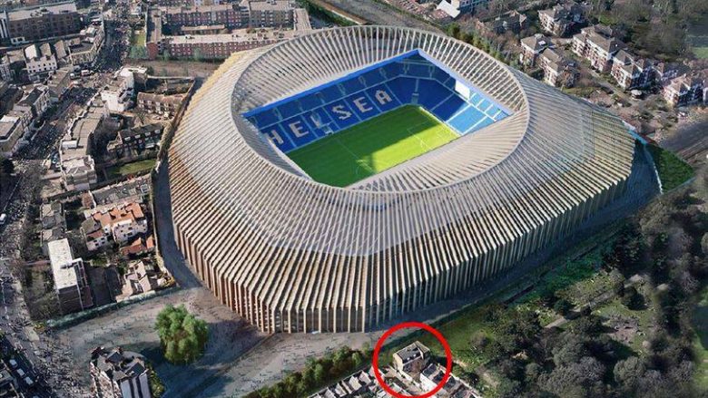 Stadiumi i ri një miliardësh i Chelseat rrezikon të mos ndërtohet, mbahet peng nga shtëpia e një familje (Foto)  