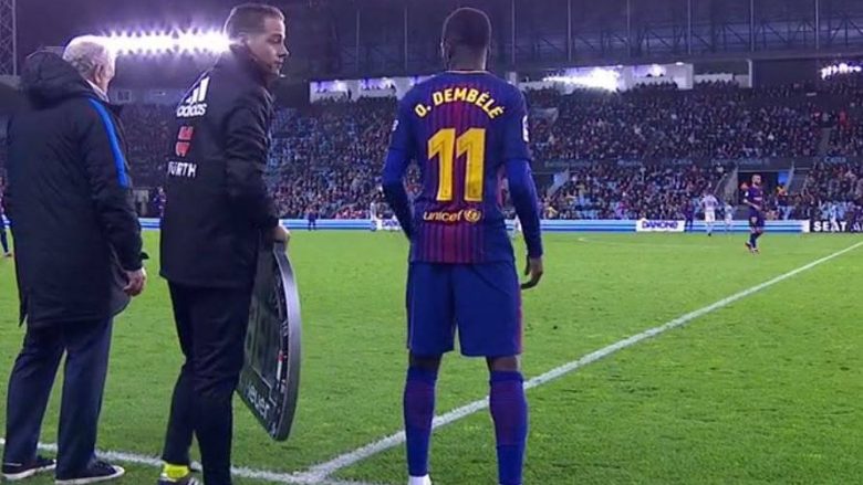 Dembele kthehet në fushë me Barçën pas rreth katër muajve (Foto)  