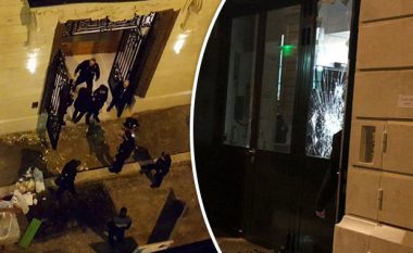Pamje nga vendi i ngjarjes: Të maskuar, me sëpata dhe armë – hajnat vjedhin rreth 4 milionë euro stoli në një hotel në Paris (Foto/Video)