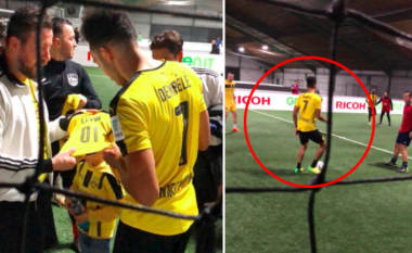 Teksa BVB zhvillonte ndeshjen ndaj Herthas, Aubameyang luante futboll të vogël me shokë dhe spekulimet i rriti fanella që kishte veshur (Foto)