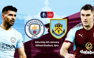 Man City – Burnley, formacionet zyrtare për ndeshjen e Kupës FA