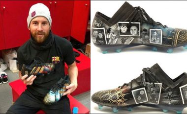 Lionel Messi vjen me këpucët më personale në histori të futbollit – Nga fotot familjare te goli i parë dhe festimi fantastik në ‘Santiago Bernabeu’ (Foto)