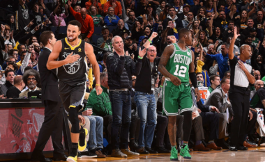 Stephen Curry 49 pikë në fitoren e Warriors kundër Celtics (Video)