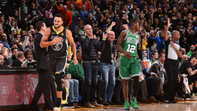 Stephen Curry 49 pikë në fitoren e Warriors kundër Celtics (Video)