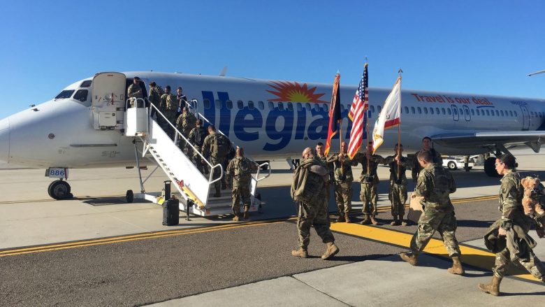 Nga San Diego 70 ushtarë amerikanë nisen për në Kosovë