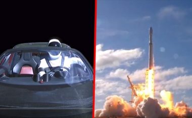 Lansimi historik i raketës më të madhe në botë: Brenda saj është vetëm një pasagjer – vetura “Tesla” (Foto/Video)