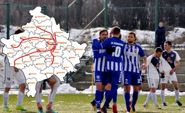 Mungesa e stadiumit e detyroi Prishtinën që të sillej anembanë Kosovës, ndeshje dhe stërvitje në Obiliq, Lipjan, Podujevë, Drenas, Ferizaj, Gjakovë, Mitrovicë, Istog dhe tani Pejë