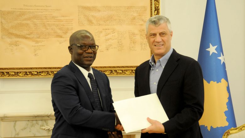 Thaçi pranon letër urimin dhe rikonfirmimin e njohjes nga presidenti i  Guinea-Bissau