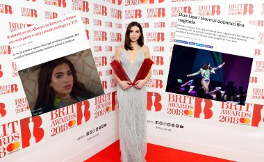 Mediat serbe për suksesin e Dua Lipës në Brit Awards: Prindërit i ka nga Kosova, e gjithë bota po flet për shqiptaren