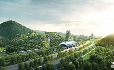 Kina ndërton të parin ‘qytet mal’ me ndërtesa të mbështjella me bimë, për të ndaluar ngrohjen globale dhe zvogëluar ndotjen e ajrit (Foto)