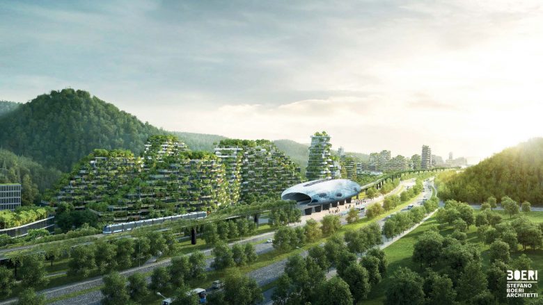 Kina ndërton të parin ‘qytet mal’ me ndërtesa të mbështjella me bimë, për të ndaluar ngrohjen globale dhe zvogëluar ndotjen e ajrit (Foto)
