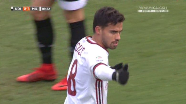 Suso shënon supergol nga 30 metra, Milan në epërsi ndaj Udineses (Video)
