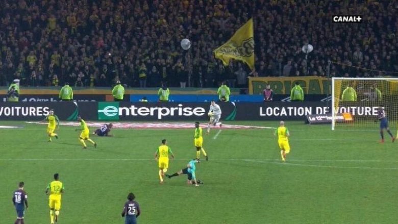 Ligue 1 dënon me gjashtë muaj ndalesë gjyqtarin që ndërhyri dhe e ndëshkoi me të kuq lojtarin e Nantes  