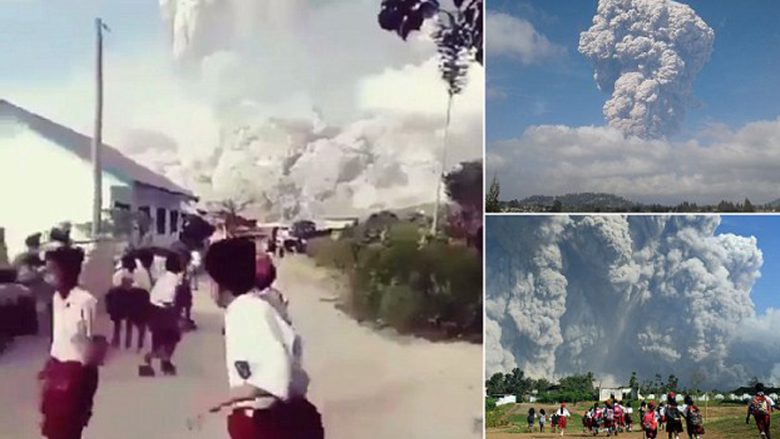 Shpërthimi i një vullkani në Indonezi, banorët e përshkruajnë si “fundi i botës” (Video)