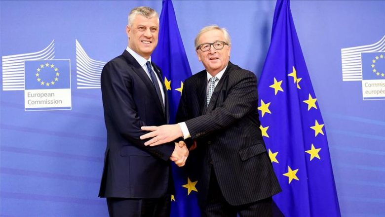 Thaçi merr urim nga Presidenti i Komisionit Europian, Juncker