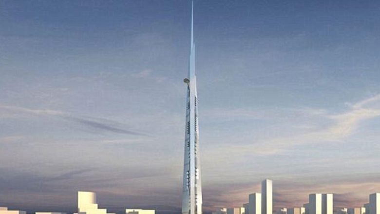 Ndërtesa më e lartë në botë po merr formë: Pamje që zbulojnë ndërtimin e “Jeddah Tower” në Arabinë Saudite (Foto/Video)