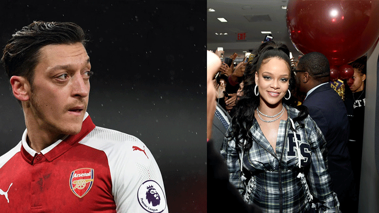 “Ajo e di çfarë ekipi të mbështesë”, Mesut Ozil pozon krah Rihannës (Foto)