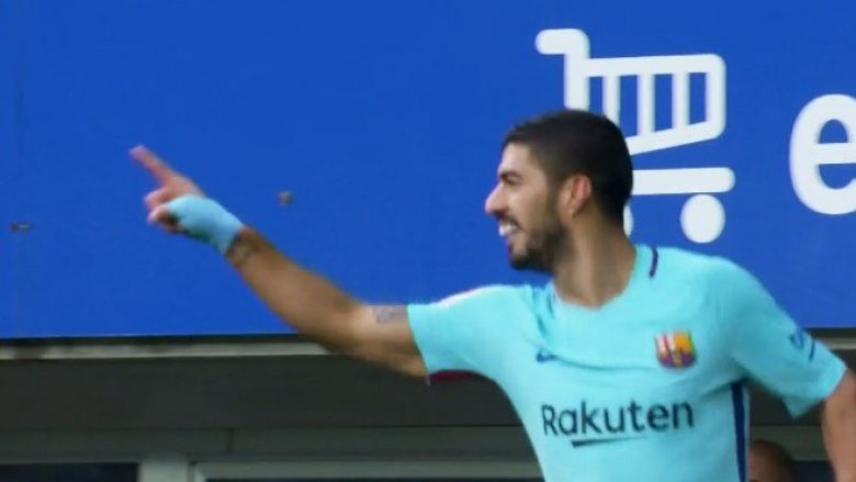 Suarez kalon Barçën në epërsi pas asistimit perfekt nga Messi (Video)