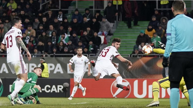 Milani fiton në udhëtim te Ludogoretsi, me një këmbë në fazën tjetër të Ligës së Evropës (Video)