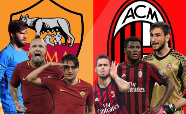 Roma – Milan, formacionet zyrtare të derbit të javës në Serie A