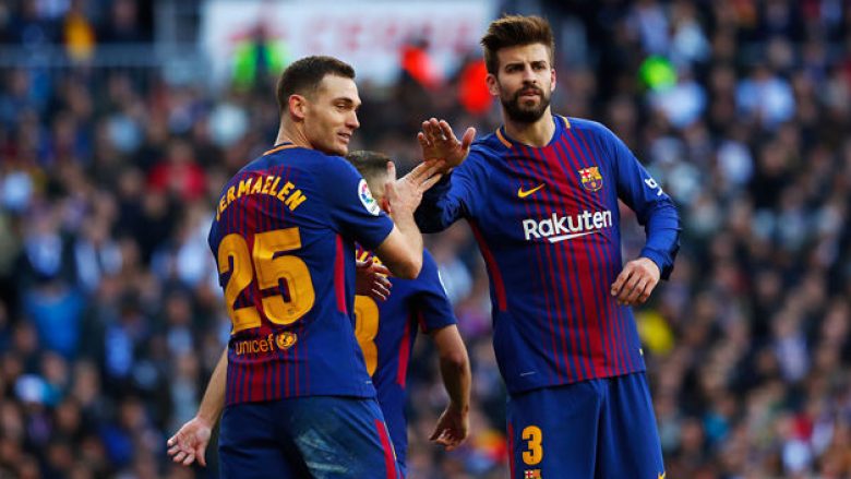 Pique dhe Vermaelen të lënduar, Valverde në dispozicion vetëm Minan si qendër mbrojtës