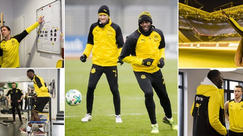 Usain Bolt kryen stërvitjen e parë me Borussia Dortmundin, vazhdon ëndrra e tij për tu bërë futbollist