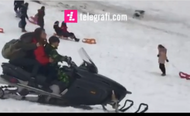Tetë vjeçari skijon me motor-ski në Brezovicë, reagon policia (Video)