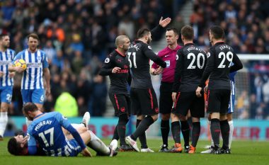 Brighton 2-1 Arsenal: Notat e Xhakës, Mustafit dhe të tjerëve