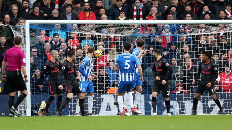 Arsenali përjeton humbjen e tretë radhazi në kampionat, turpërohet nga Brighton (Video)