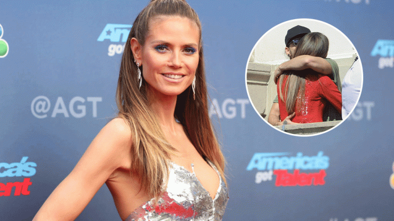 Modelja 44 vjeçare Heidi Klum fotografohet duke u puthur me të dashurin e saj 28 vjeçar