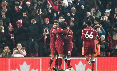 Liverpooli mposht Newcastlen, ngjitet në vendin e dytë në Ligën Premier (Video)