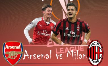 Arsenal – Milan, formacionet e mundshme për ndeshjen kthyese në Ligën e Evropës