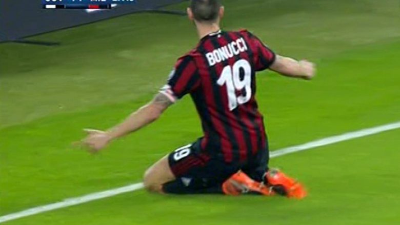 Bonucci shënon golin e barazimit ndaj Juventusit, feston para tifozëve bardhezi  