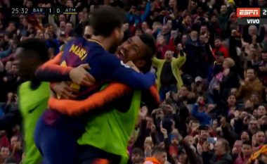 Messi shënon supergol nga goditja e dënimit, Barça në epërsi ndaj Atleticos (Video)