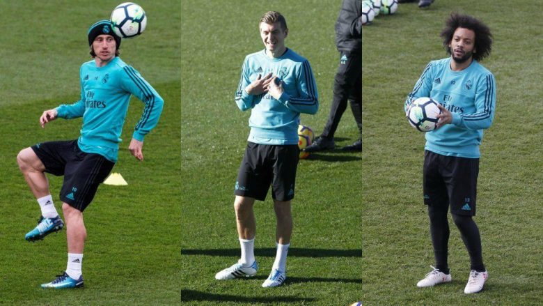 Marcelo kthehet në stërvitje dhe pritet të luaj ndaj PSG-së, Kroos dhe Modric mbesin ende jashtë shkaku i lëndimeve