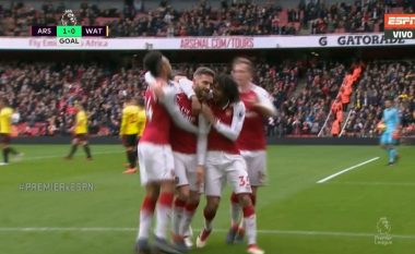 Mustafi kalon Arsenalin në epërsi ndaj Watfordit (Video)