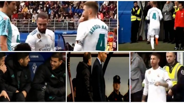 Zidane: “Ramos e bëri në vete, pastaj shkoi në tualet”, momenti kur kapiteni i Realit i kërkoi leje gjyqtarit të largohet nga fusha ndaj Eibarit për disa minuta