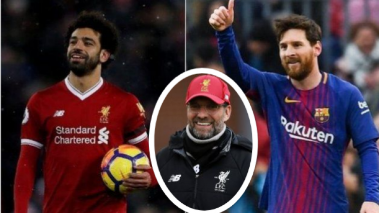 Klopp: Salah mund të bëhet njëri nga më të mirët në botë, por nuk i ndihmojnë krahasimet me Messin