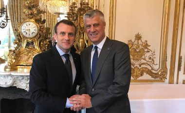 Thaçi takon presidentin francez: Kosova i është mirënjohëse Francës për ndihmën ndaj Kosovës 